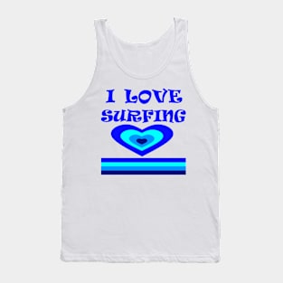 I Love Surfing Tank Top